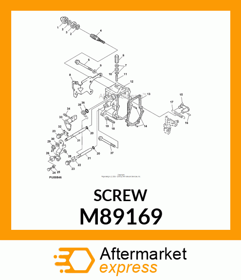 SCREW, SCREW, IDLE SET M89169