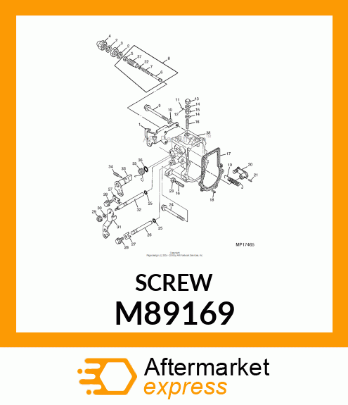 SCREW, SCREW, IDLE SET M89169