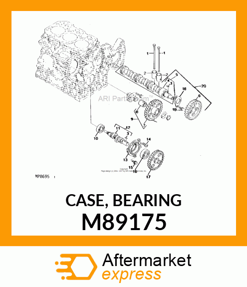 CASE, BEARING M89175