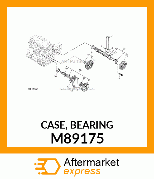 CASE, BEARING M89175