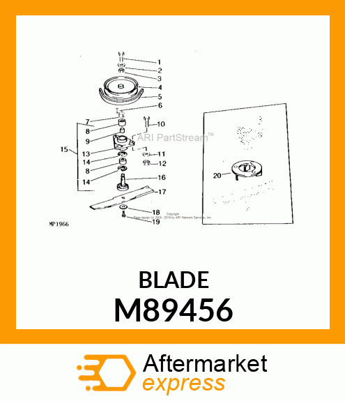 30 In. (76.2 cm) Low Lift Mower Blade M89456