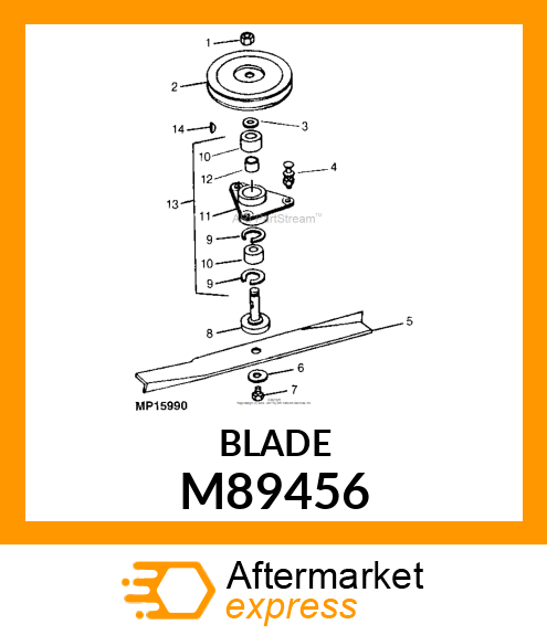 30 In. (76.2 cm) Low Lift Mower Blade M89456