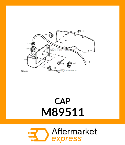 CAP, EXPANSION COOLANT TANK M89511