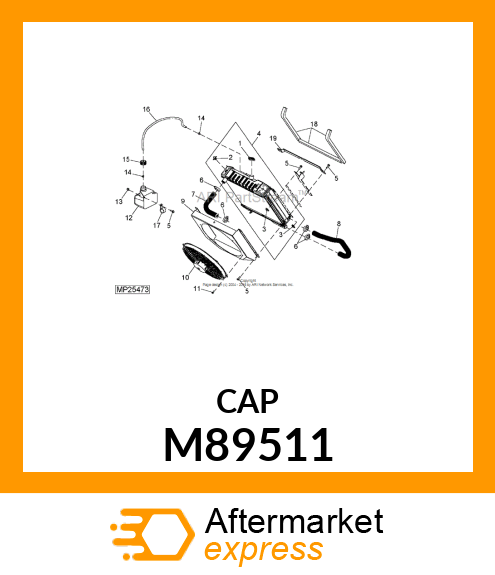 CAP, EXPANSION COOLANT TANK M89511