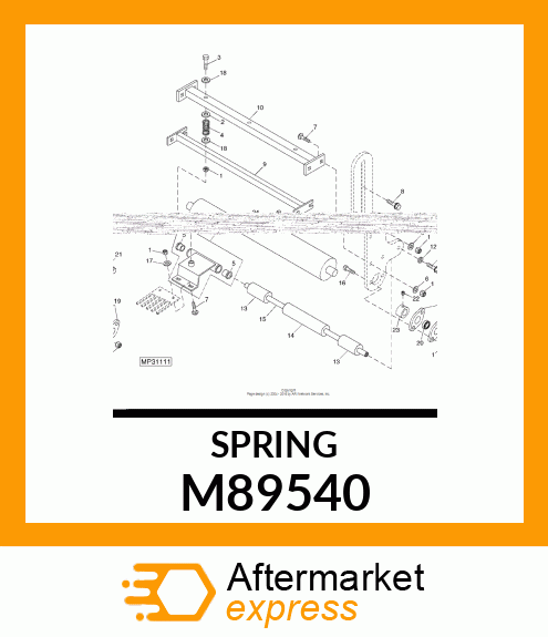 SPRING, SEAT M89540