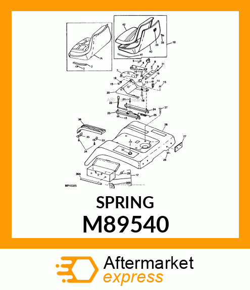 SPRING, SEAT M89540