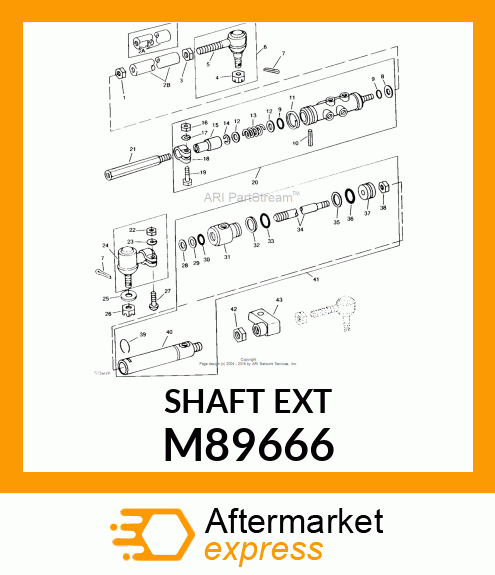 ROD, STEERING VALVE OPERATING M89666