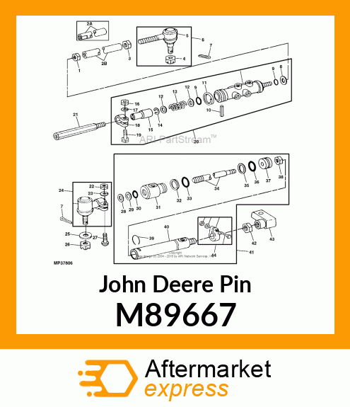 ROD, STEERING VALVE M89667