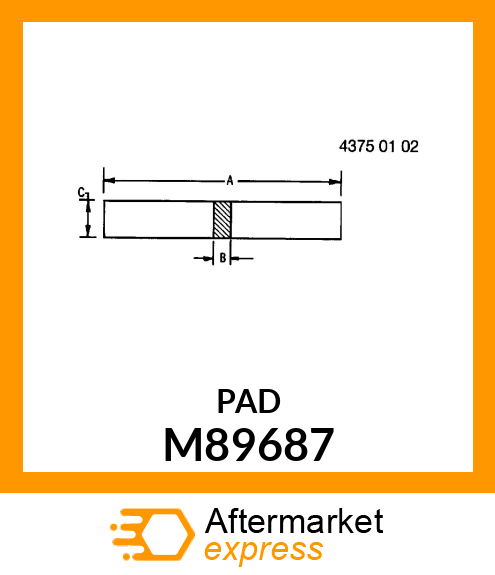 PAD, SEAL, 50 FT FOAM (SERVICE) M89687