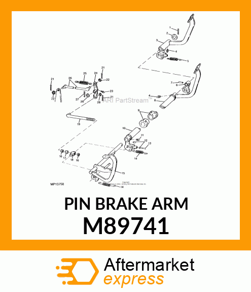 Pin Brake Arm M89741