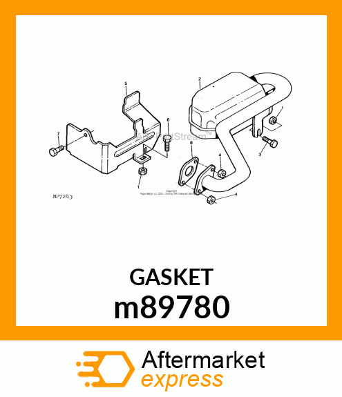 GASKET, EXHAUST m89780