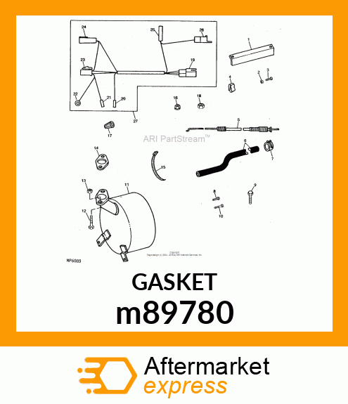 GASKET, EXHAUST m89780