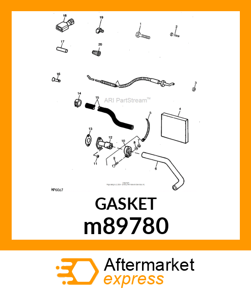 GASKET, EXHAUST m89780