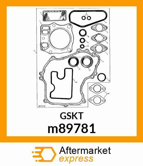 GASKET, EXHAUST M89781