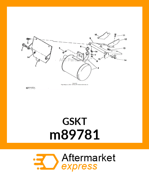 GASKET, EXHAUST M89781