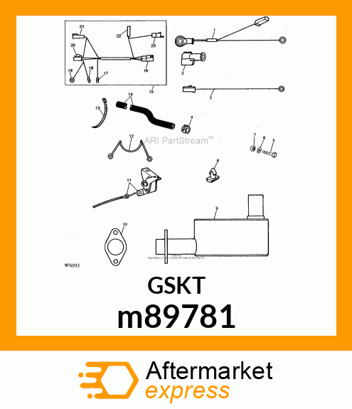 GASKET, EXHAUST M89781