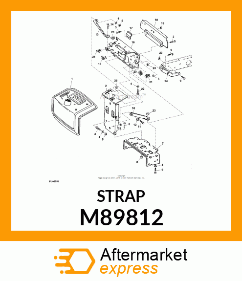 Bracket - BRACKET, BRACE M89812