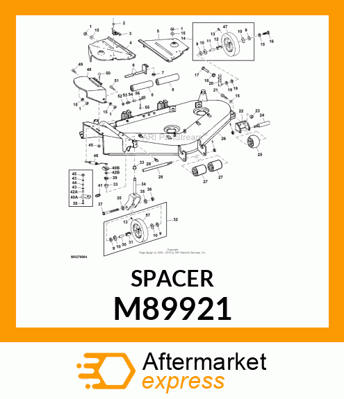 SPACER, SPRING M89921