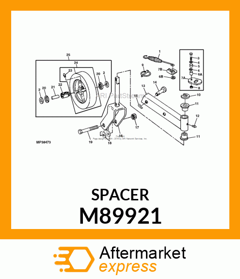 SPACER, SPRING M89921