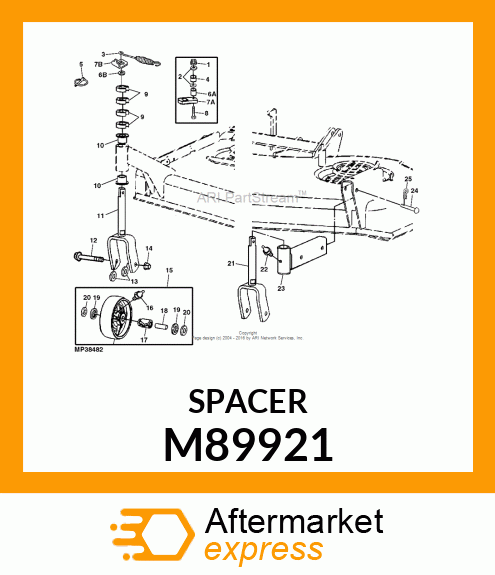 SPACER, SPRING M89921