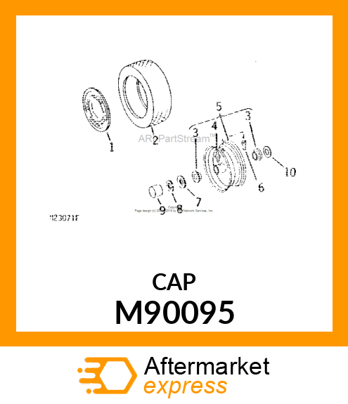 CAP, WHEEL M90095