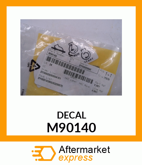 LABEL, DIESEL IGNITION M90140