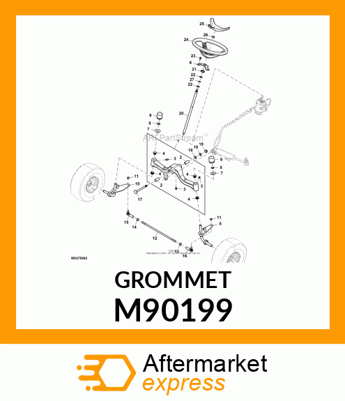 BUSHING, BUSHING, STEERING M90199