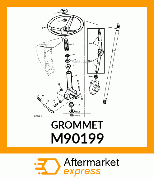 BUSHING, BUSHING, STEERING M90199