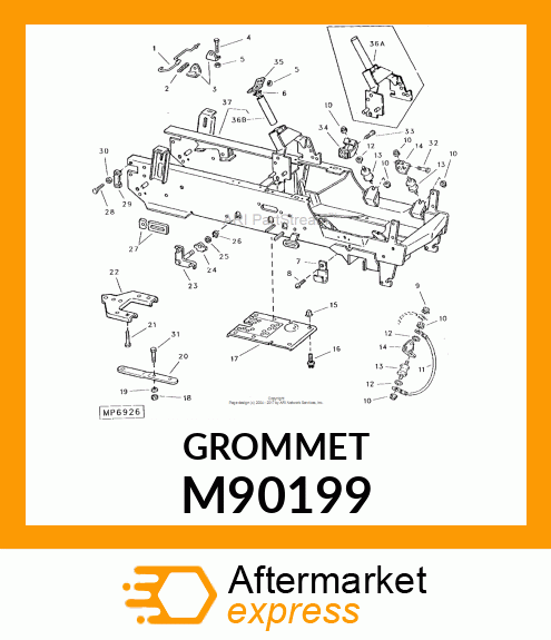 BUSHING, BUSHING, STEERING M90199