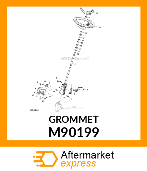 BUSHING, BUSHING, STEERING M90199