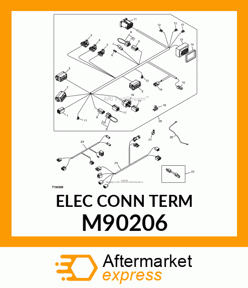 ELEC. CONNECTOR TERMINAL, 5 M90206