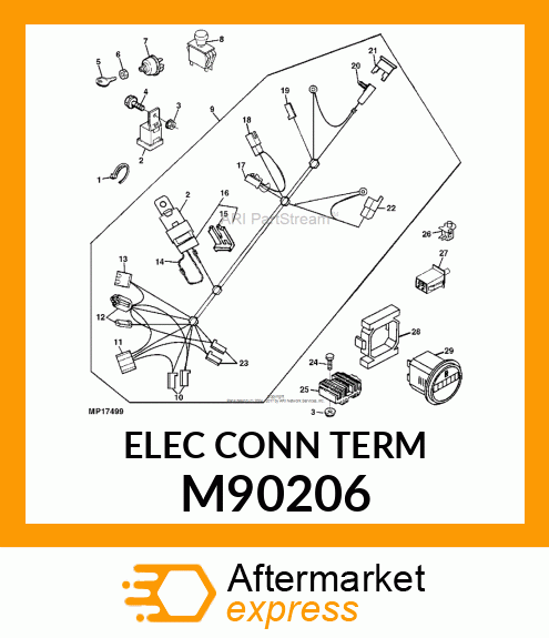 ELEC. CONNECTOR TERMINAL, 5 M90206