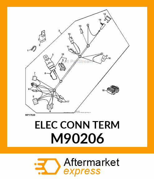 ELEC. CONNECTOR TERMINAL, 5 M90206