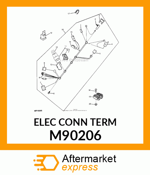 ELEC. CONNECTOR TERMINAL, 5 M90206