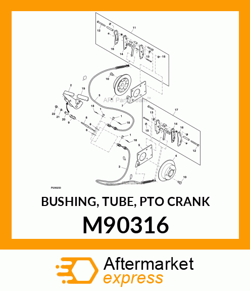 BUSHING, TUBE, PTO CRANK M90316