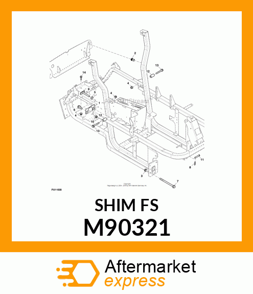 SHIM, FRONT AXLE M90321