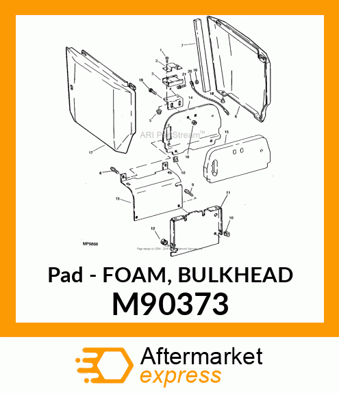 Pad - FOAM, BULKHEAD M90373