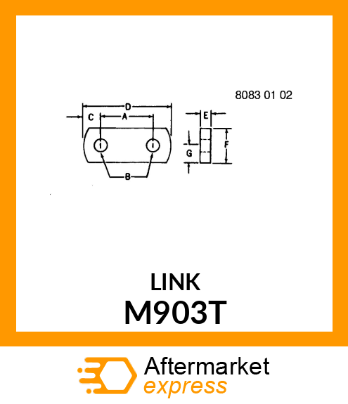 LEVER ,BRAKE TOGGLE LINK M903T