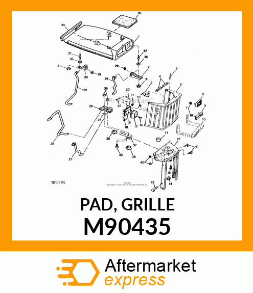 PAD, GRILLE M90435