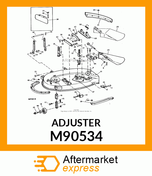 ADJUSTER, DRAFT BRACKET M90534