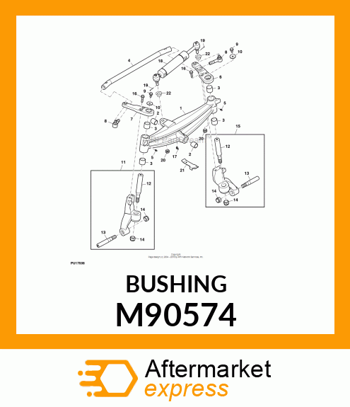 BUSHING, AXLE PIVOT TUBE M90574
