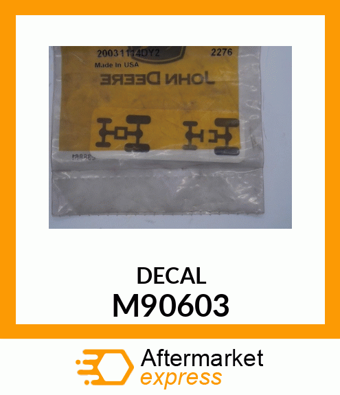 LABEL, MFWD CONTROL M90603