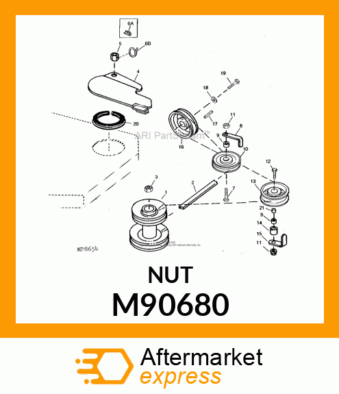 NUT, SHIELD M90680