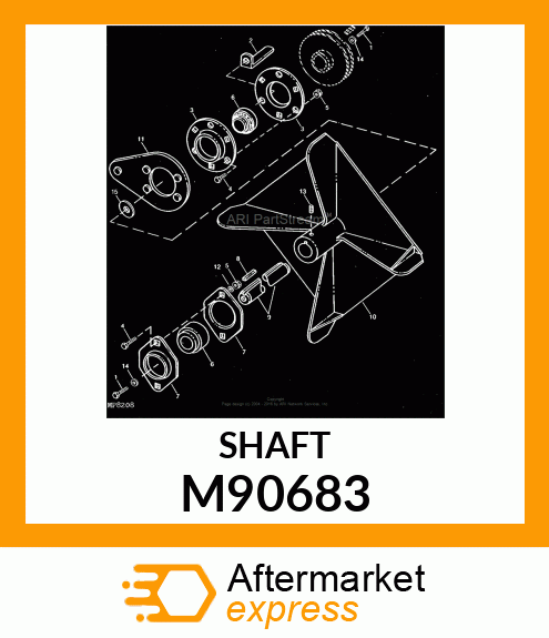 SHAFT, BLOWER M90683