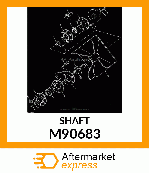 SHAFT, BLOWER M90683