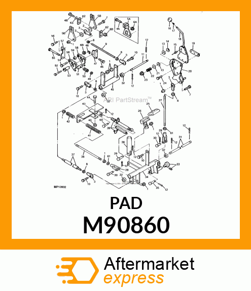 PAD, FORWARD FOOT M90860