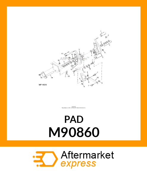 PAD, FORWARD FOOT M90860