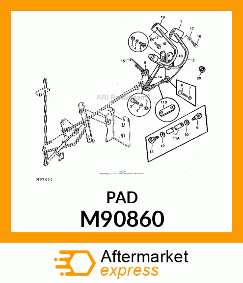 PAD, FORWARD FOOT M90860