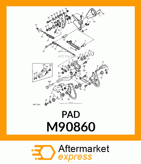 PAD, FORWARD FOOT M90860