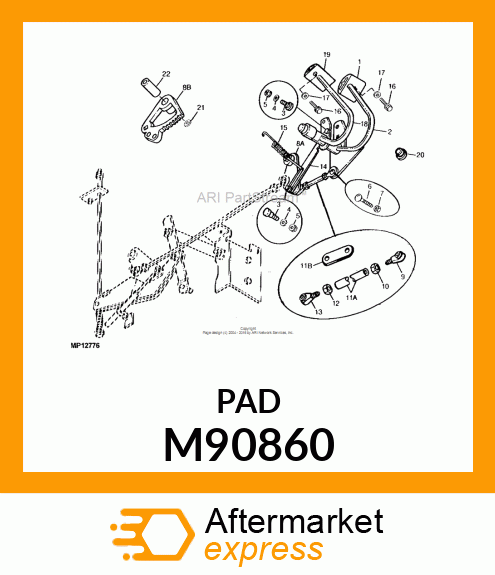 PAD, FORWARD FOOT M90860